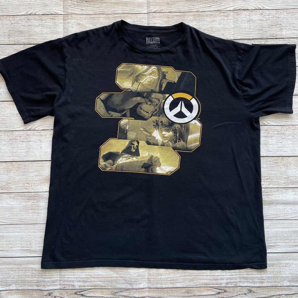Overwatch T Shirt Designed By Blizzard Entertainment Jinx Size XL Black Gaming